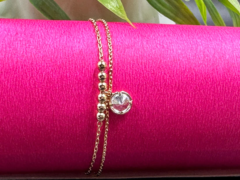 Solitaire Chain Bracelet