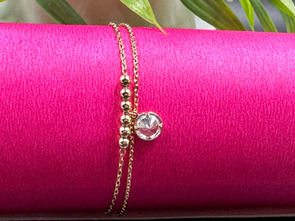 Solitaire Chain Bracelet