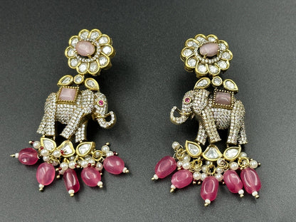 Elephant AD Drop Earrings
