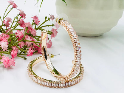 AD Hoop Earrings