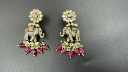 Elephant AD Drop Earrings