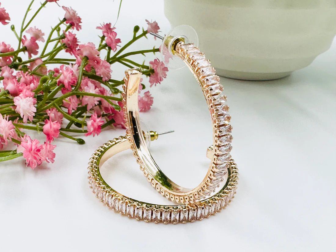 AD Hoop Earrings