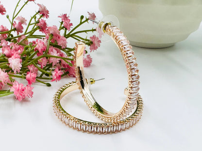 AD Hoop Earrings