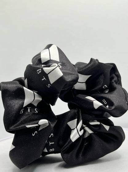 Black Satin Scrunchie