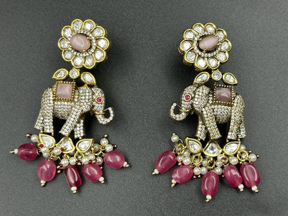 Elephant AD Drop Earrings
