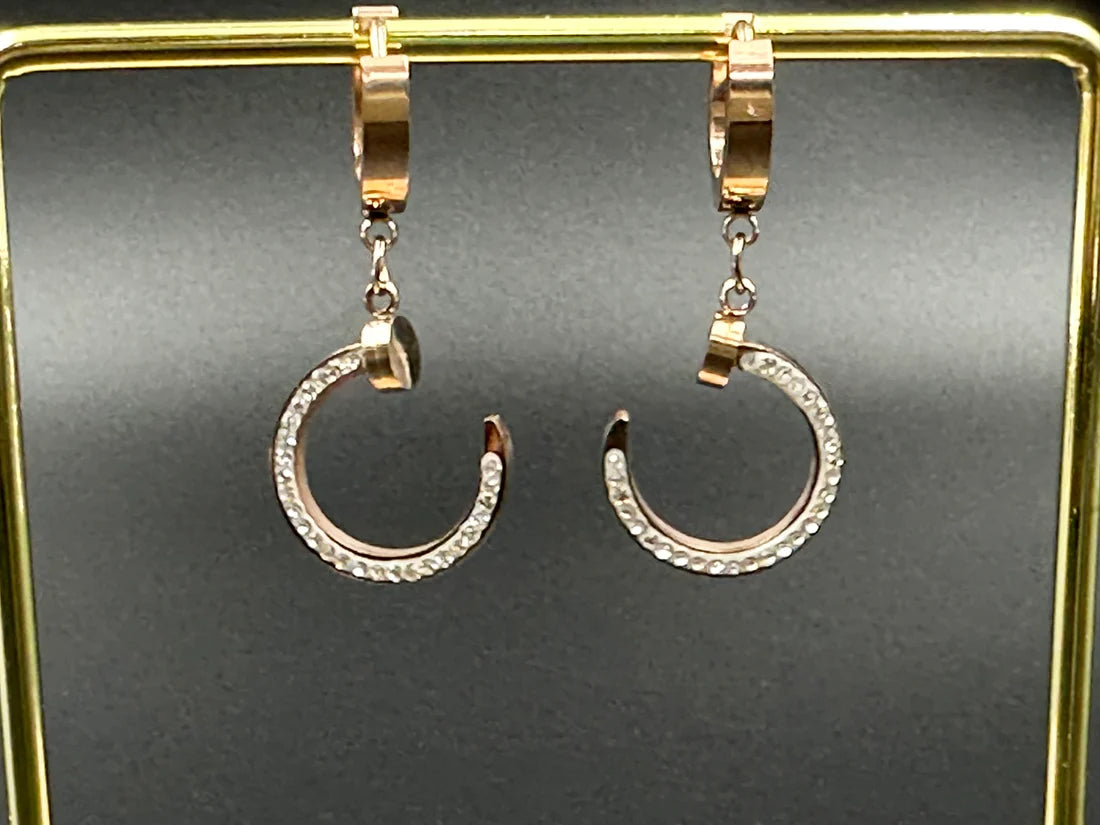 Steel AD Stud Earrings