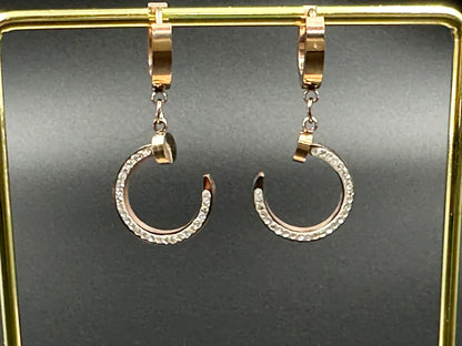 Steel AD Stud Earrings
