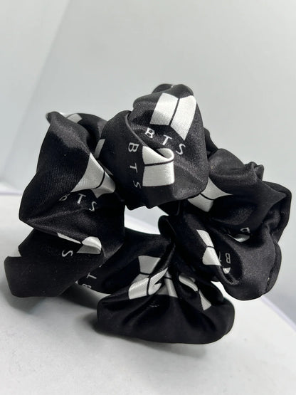 Black Satin Scrunchie