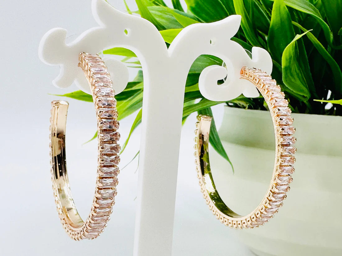 AD Hoop Earrings