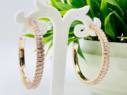 AD Hoop Earrings