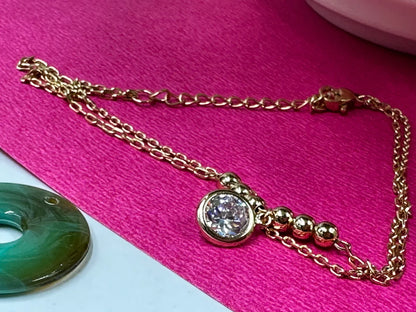 Solitaire Chain Bracelet