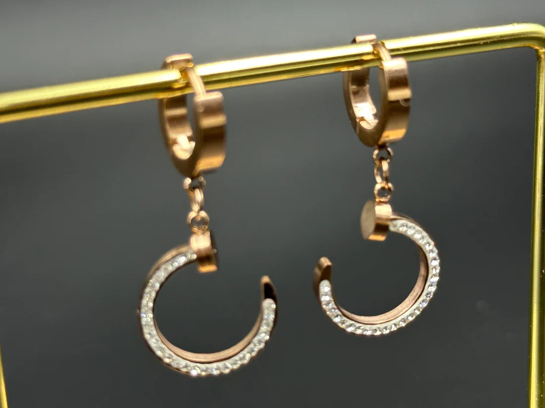 Steel AD Stud Earrings