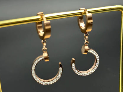 Steel AD Stud Earrings