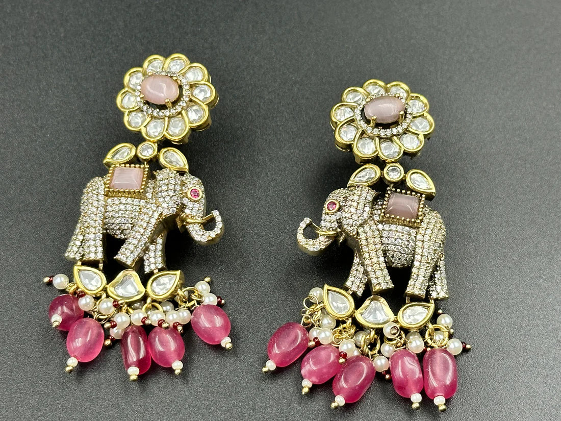 Elephant AD Drop Earrings