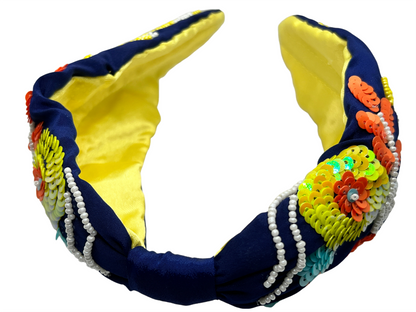 Blue Yellow Hairband
