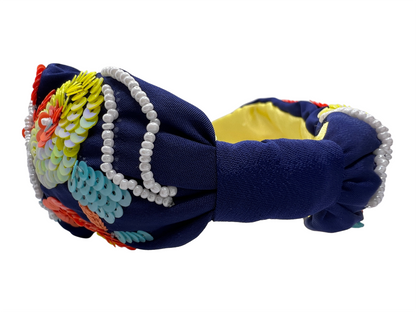 Blue Yellow Hairband