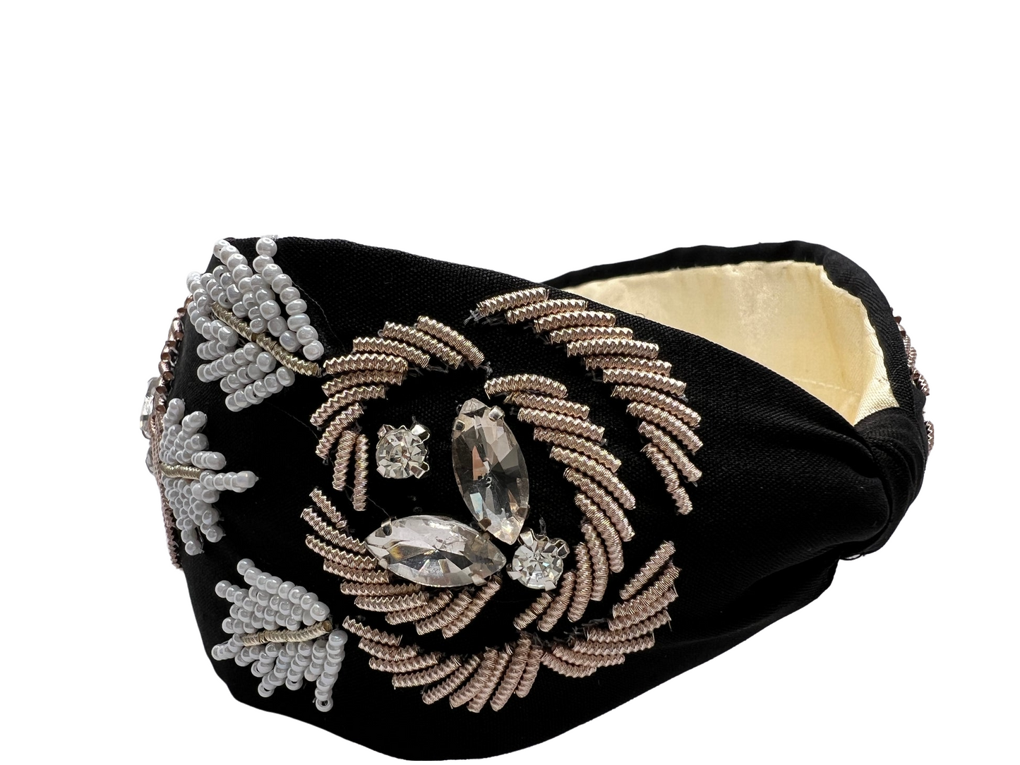 Black Zardozi Hairband