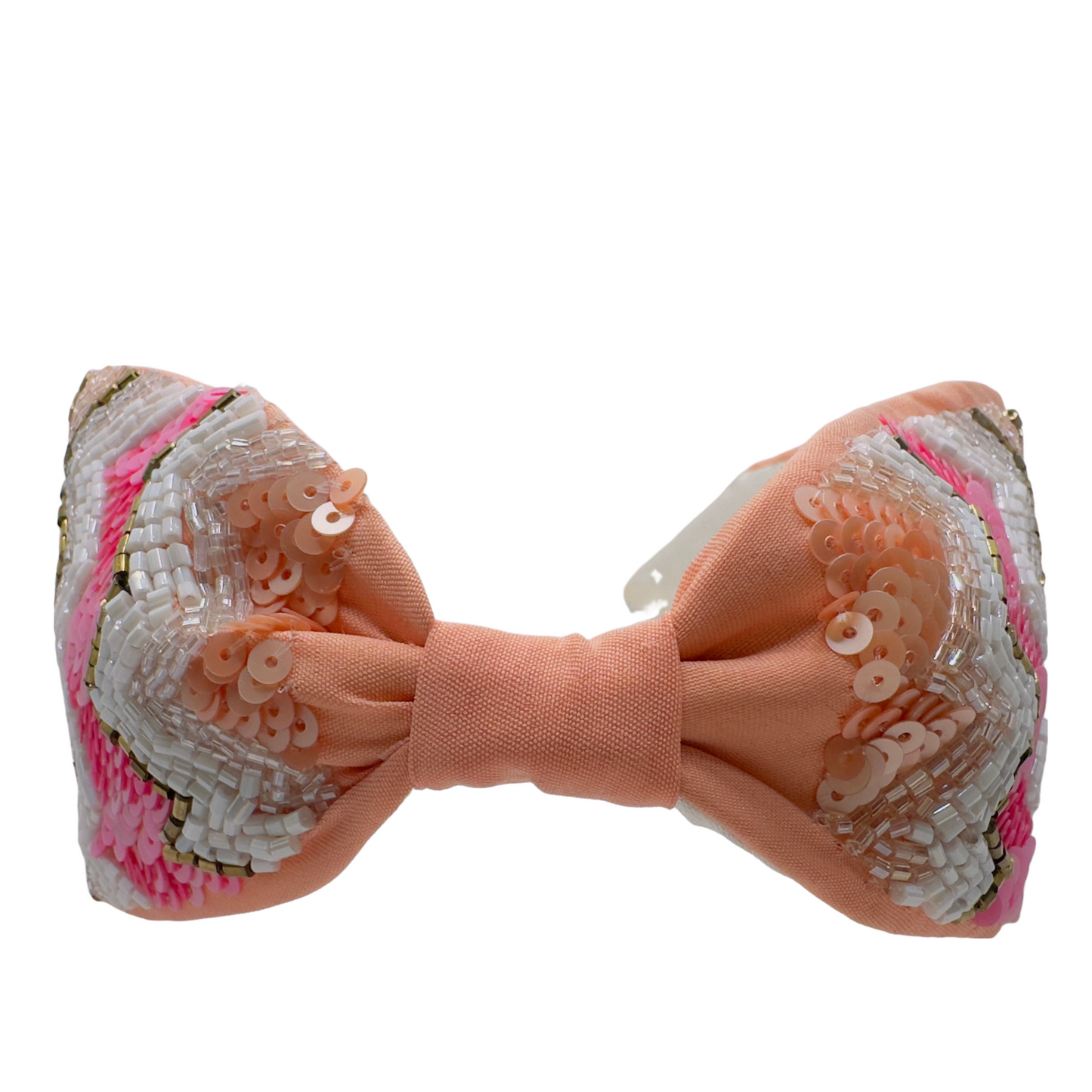Peach Pink Beaded Hairband
