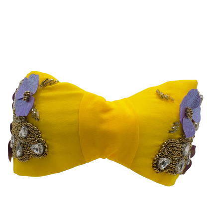Yellow Beaded Hairband